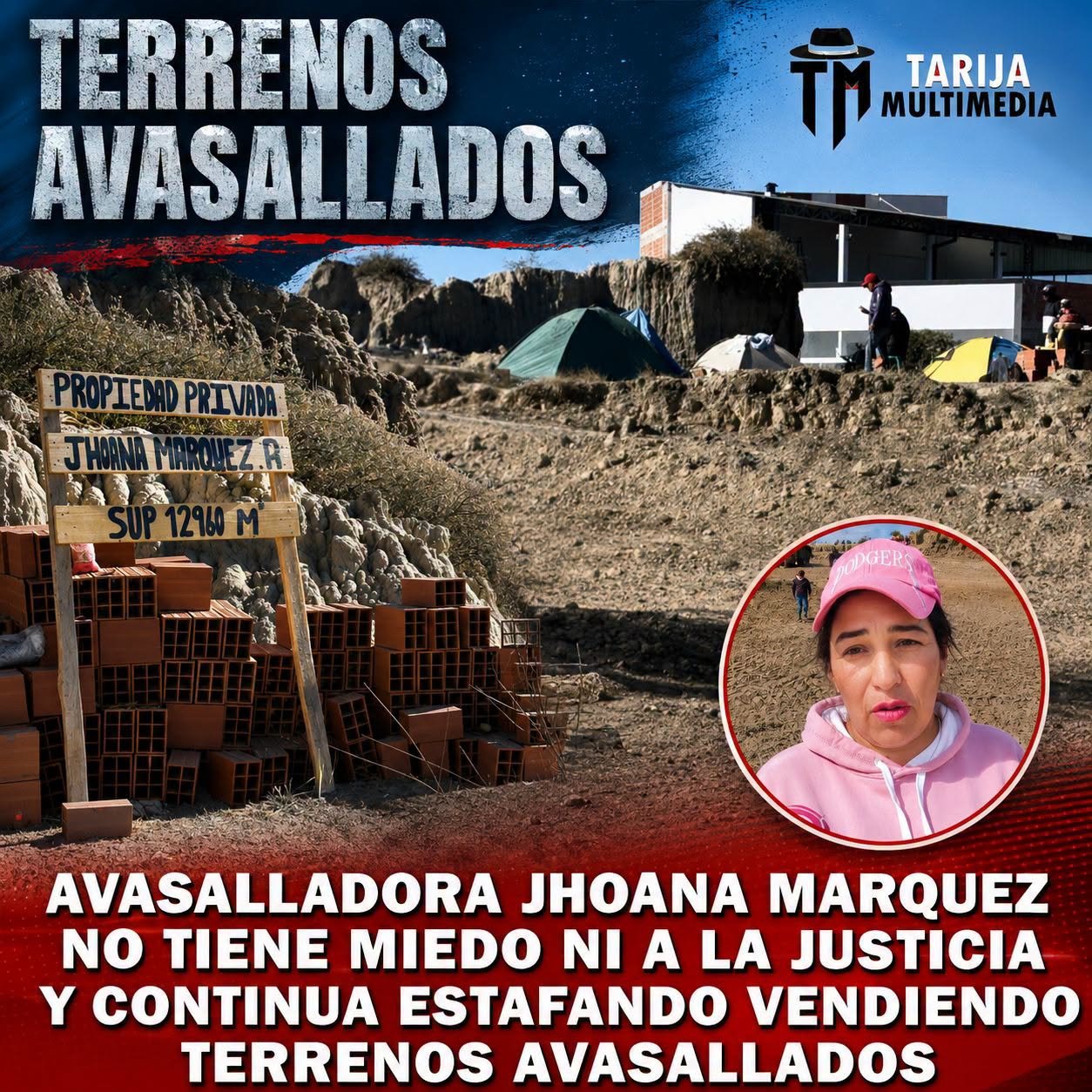 AVASALLADORA JHOANA MARQUEZ NO TIENE MIEDO NI A LA JUSTICIA Y CONTINÚA ESTAFANDO VENDIENDO TERRENOS AVASALLADOS